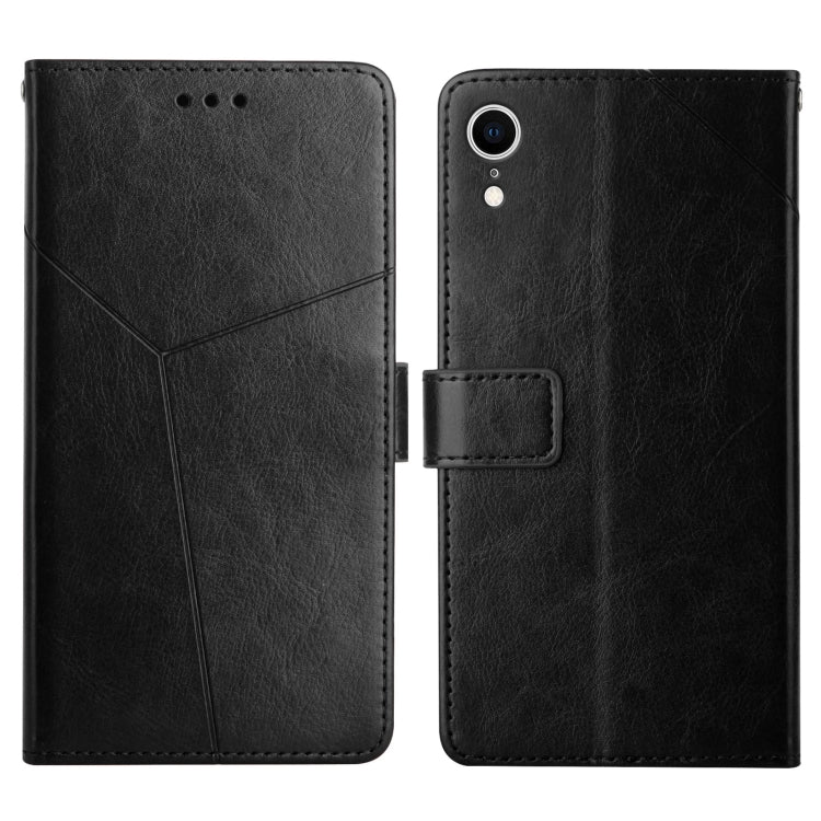 Y Stitching Horizontal Flip Leather Phone Case with Holder & Card Slots & Wallet & Photo Frame – Card Slot, Flip, Leather, For iPhone XS / X, For iPhone XR, For iPhone XS Max For iPhone XR Black