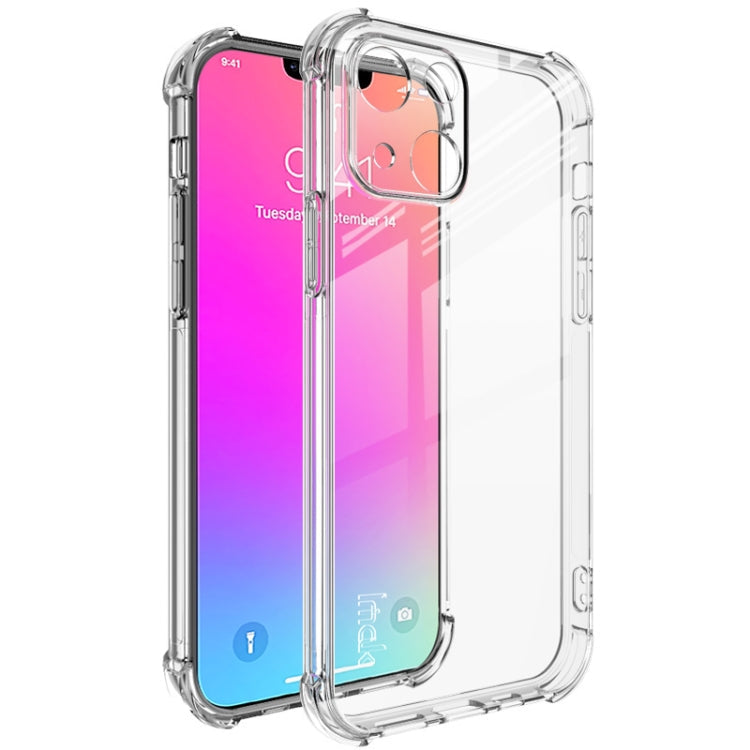 IMAK All-inclusive Shockproof Airbag TPU Phone Case with Screen Protector, For iPhone 13, For iPhone 13 mini, For iPhone 13 Pro, For iPhone 13 Pro Max For iPhone 13 Transparent