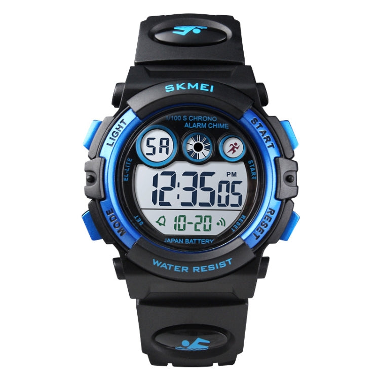 SKMEI 1451 LED Digital Stopwatch Chronograph Luminous Children Sports Electronic Watch, 1451(Transparent Pink Blue), 1451(Transparent Purple), 1451(Transparent Sky Blue), 1451(Transparent Rose Red), 1451(White Shell Blue Circle)... 1451(Black Shell Blue Circle) Black Shell Blue Circle