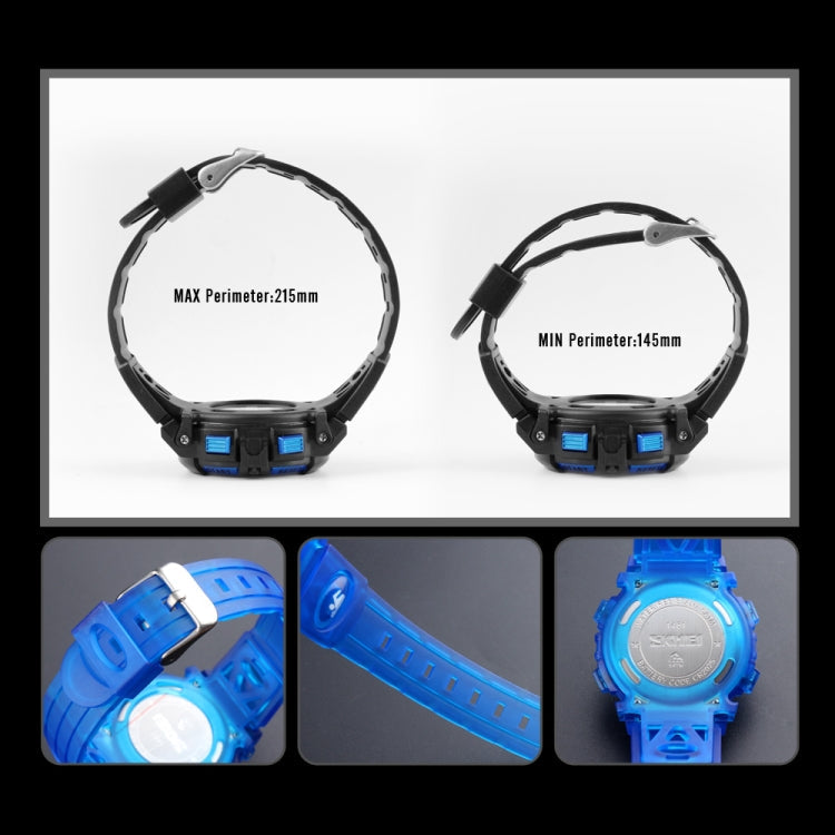 SKMEI 1451 LED Digital Stopwatch Chronograph Luminous Children Sports Electronic Watch, 1451(Transparent Pink Blue), 1451(Transparent Purple), 1451(Transparent Sky Blue), 1451(Transparent Rose Red), 1451(White Shell Blue Circle)...