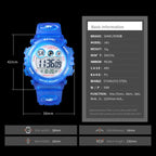 SKMEI 1451 LED Digital Stopwatch Chronograph Luminous Children Sports Electronic Watch, 1451(Transparent Pink Blue), 1451(Transparent Purple), 1451(Transparent Sky Blue), 1451(Transparent Rose Red), 1451(White Shell Blue Circle)                        ...