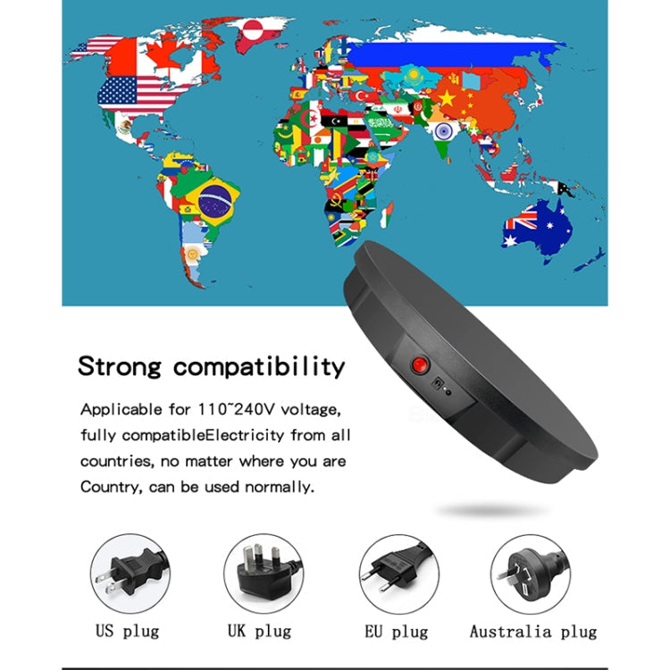 52cm Remote Control Electric Rotating Turntable Display Stand Video Shooting Props Turntable, Charging Power, 52cm, Charging Power,US Plug, 52cm, Charging Power,EU Plug, 52cm, Charging Power,AU Plug, 52cm, Charging Power,UK Plug                        ...