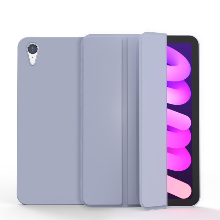 Case – Leather, Foldable (iPad mini 2024) #4 For iPad mini 2024 mini 6 Lavender Grey