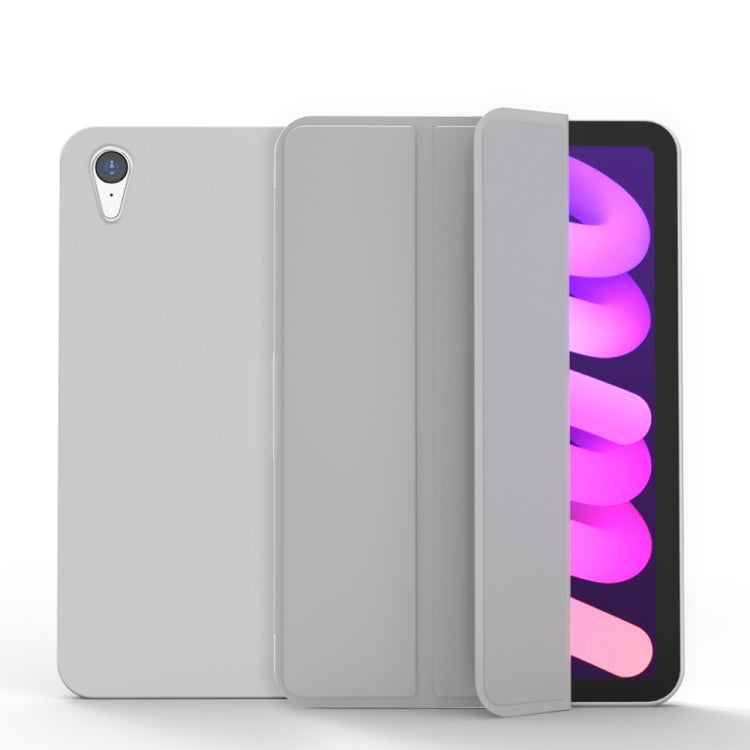 Case – Leather, Foldable (iPad mini 2024) #4 For iPad mini 2024 mini 6 Grey