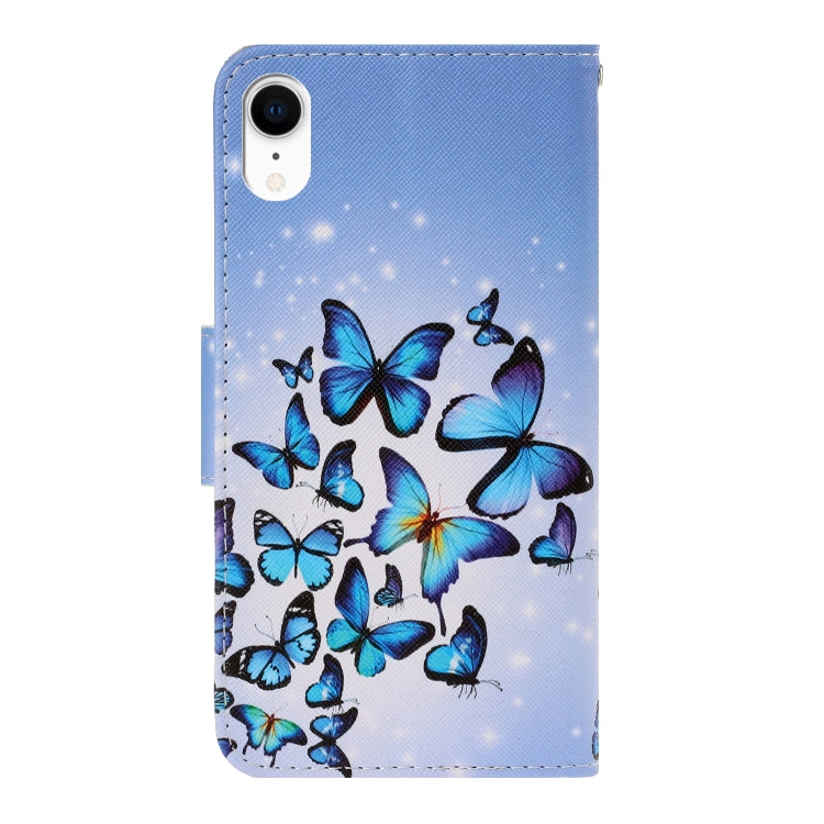 3D Colored Drawing Horizontal Flip PU Leather Case with Holder & Card Slots & Wallet, For iPhone XR