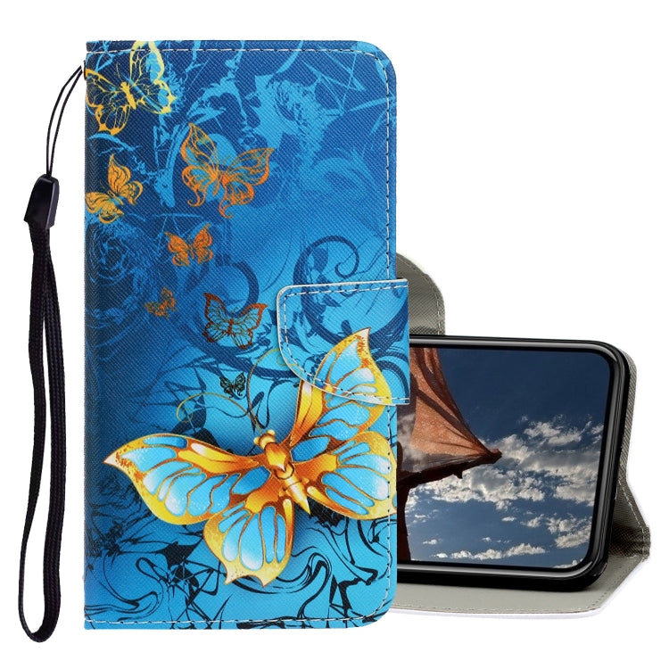 3D Colored Drawing Horizontal Flip PU Leather Case with Holder & Card Slots & Wallet, For iPhone XS Max For iPhone XS Max Jade Butterfly