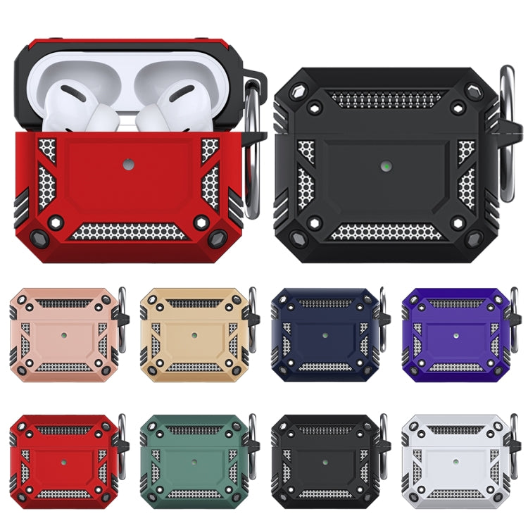 TPU Case – + PC Anti-fall Earphones Case with Hook, For AirPods 3