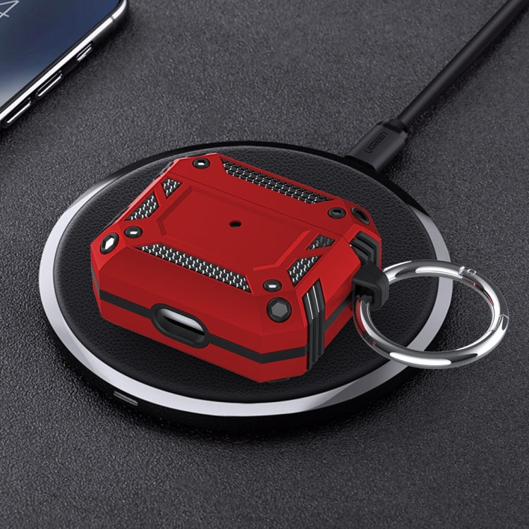 TPU Case – + PC Anti-fall Earphones Case with Hook, For AirPods 3