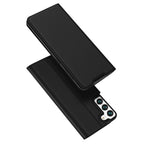DUX DUCIS Skin Pro Series Horizontal Flip Leather Phone Case with Holder & Card Slots, For Samsung Galaxy S22 5G, For Samsung Galaxy S22 Ultra 5G For Samsung Galaxy S22 5G Black