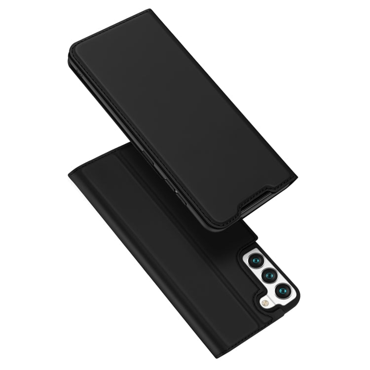 DUX DUCIS Skin Pro Series Horizontal Flip Leather Phone Case with Holder & Card Slots, For Samsung Galaxy S22 5G, For Samsung Galaxy S22 Ultra 5G For Samsung Galaxy S22 5G Black