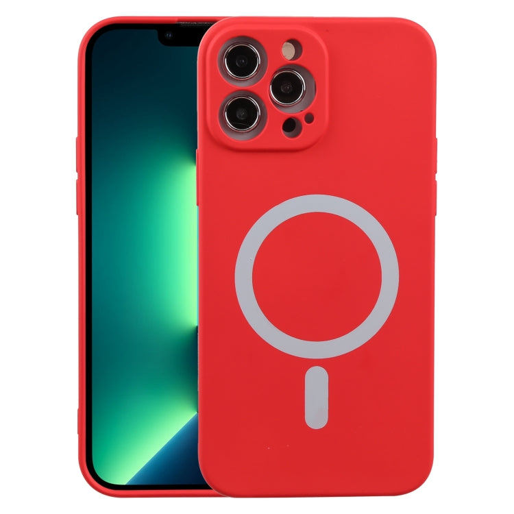 Liquid Silicone Shockproof Magsafe Case, For iPhone 13 Pro For iPhone 13 Pro Red