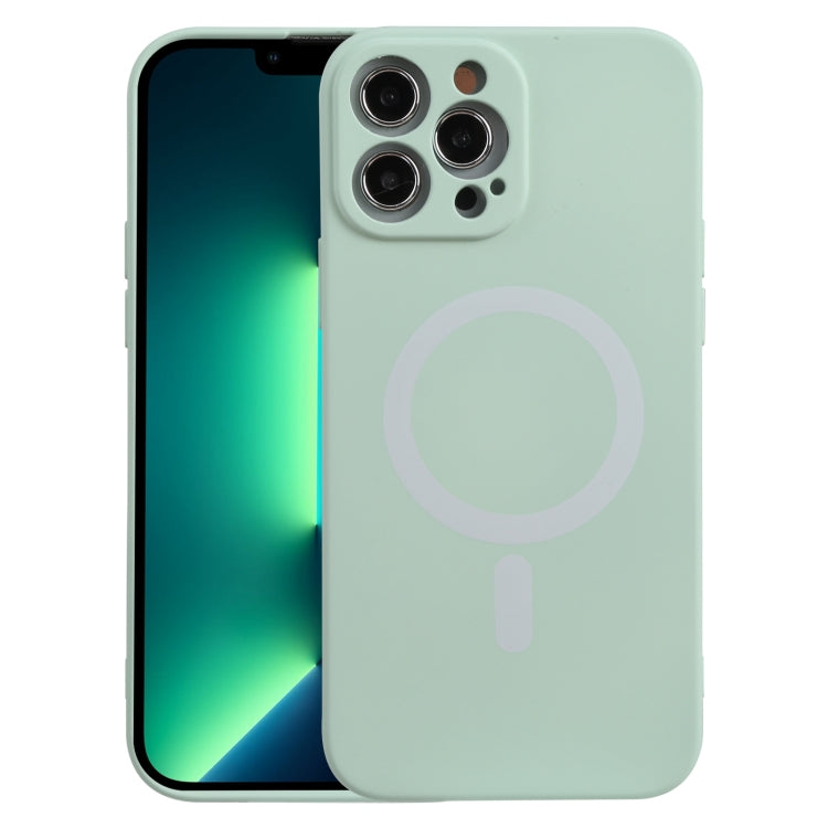 Liquid Silicone Shockproof Magsafe Case – Shockproof, For iPhone 13 Pro For iPhone 13 Pro Light Cyan