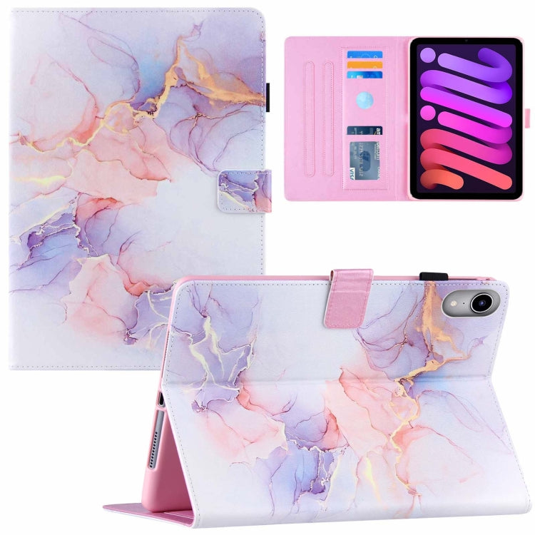 Case – Leather (iPad mini 2024) #11 For iPad mini 2024 mini 6 Milky Way Marble White