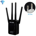 Wireless Smart WiFi Router Repeater with 4 WiFi Antennas, EU Plug Black, EU Plug White, UK Plug Black, UK Plug White, US Plug Black, US Plug White – Durable Build, Easy to Use EU Plug Black Black
