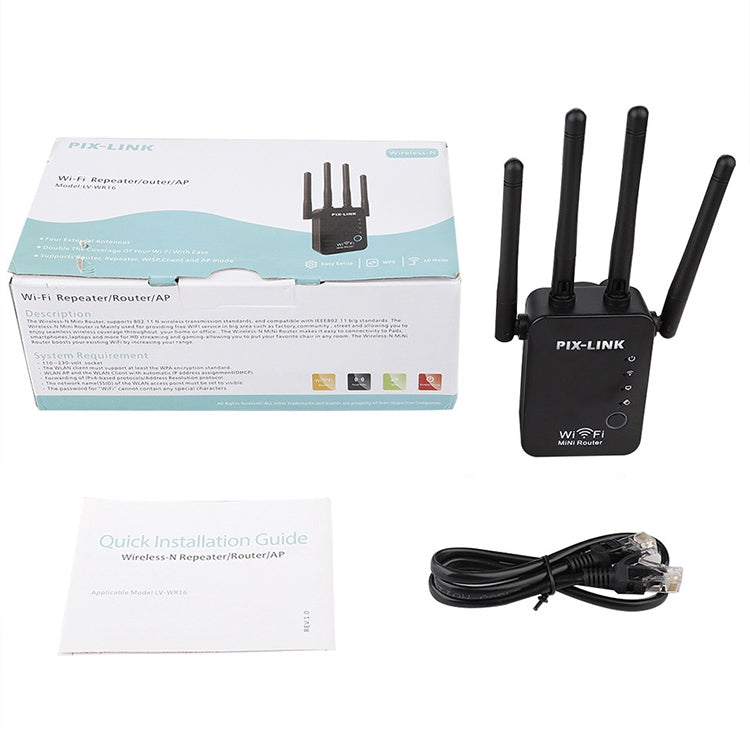 Wireless Smart WiFi Router Repeater with 4 WiFi Antennas, EU Plug Black, EU Plug White, UK Plug Black, UK Plug White, US Plug Black, US Plug White – Durable Build, Easy to Use