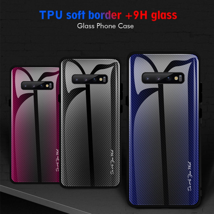 Texture Gradient Glass Protective Case, For Galaxy Note 10 Pro, For...