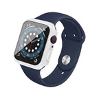 IMAK Shockproof PC Protective Case with Tempered Glass Film, For Apple Watch Series 6 & SE & 5 & 4 44mm, For Apple Watch Series 3 & 2 & 1 42mm, For Apple Watch Series 6 & SE & 5 & 4 40mm, For Apple Watch Series 3 & 2 & 1 38mm