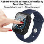 IMAK Shockproof PC Protective Case with Tempered Glass Film, For Apple Watch Series 6 & SE & 5 & 4 44mm, For Apple Watch Series 3 & 2 & 1 42mm, For Apple Watch Series 6 & SE & 5 & 4 40mm, For Apple Watch Series 3 & 2 & 1 38mm
