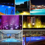ABS Plastic Swimming Pool Wall Lamp Underwater Light, 6W, 9W, 12W, 18W, 24W, 12x3W, 18x3W