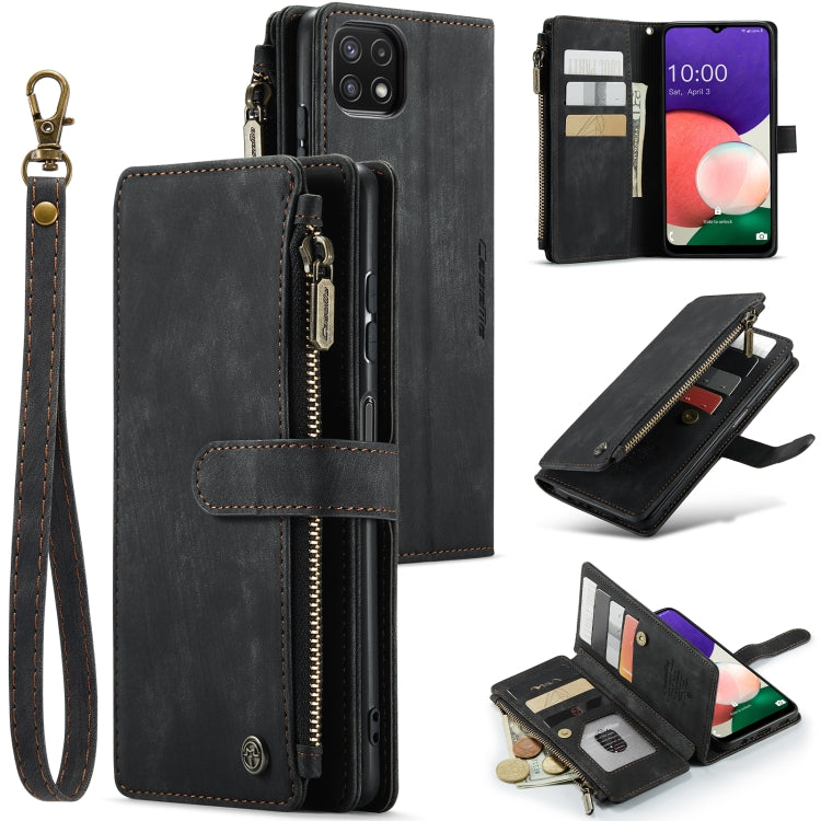 CaseMe-C30 Multifunctional Horizontal Flip PU + TPU Phone Case, For Samsung Galaxy A22 5G, For Samsung Galaxy A30s / A50s / A50, For Samsung Galaxy A32 5G, For Samsung Galaxy A51 4G, For Samsung Galaxy A71 4G, For Samsung Galaxy A72 For Samsung Galaxy A22 5G Black