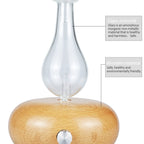Wood Essential Oil Diffuser Aromatherapy Machine, EU Plug, UK Plug