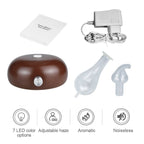 Wood Essential Oil Diffuser Aromatherapy Machine, EU Plug, UK Plug