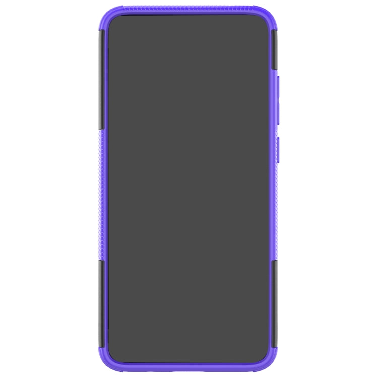 Tire Texture Shockproof TPU+PC Protective Case with Holder – Shockproof, TPU, For Xiaomi Redmi Note 8 Pro, For Xiaomi Redmi Note 8