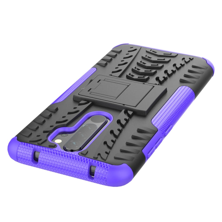 Tire Texture Shockproof TPU+PC Protective Case with Holder – Shockproof, TPU, For Xiaomi Redmi Note 8 Pro, For Xiaomi Redmi Note 8
