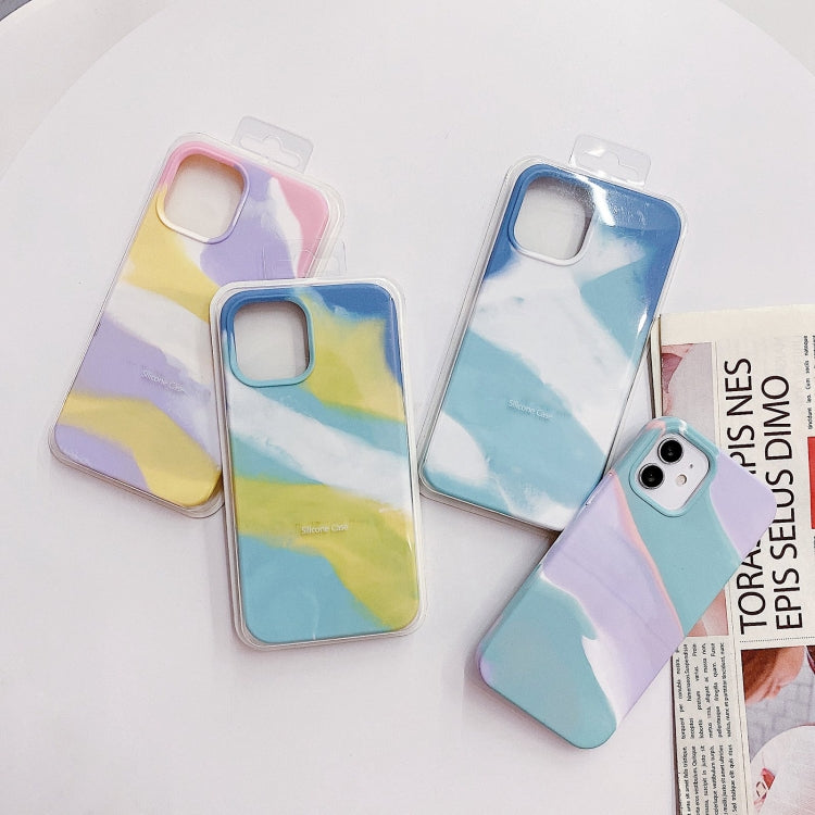 Colorful Liquid Silicone Phone Case, For iPhone 13 Pro Max