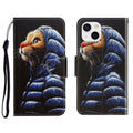 3D Colored Drawing Horizontal Flip Leather Phone Case – Card Slot, Flip, Leather, For iPhone 13 mini For iPhone 13 mini Down Jacket Cat