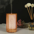 200ml Hollow-out Forest Pattern Wooden Essential Oil Aromatherapy Machine Ultrasonic Humidifier, USB, AU Plug, UK Plug, US Plug – Durable Build, Easy to Use USB Light Brown-1