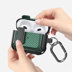 Bumblebee Carbon Fiber Earphone Protective Case with Switch For AirPods...