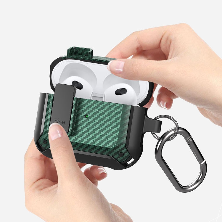 Bumblebee Carbon Fiber Earphone Protective Case with Switch For AirPods...