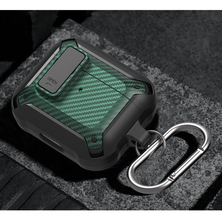 Bumblebee Carbon Fiber Earphone Protective Case with Switch For AirPods...