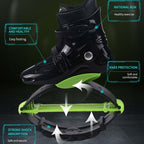 Jumping Shoes Bounce Shoes Indoor Sports Rebound Shoes, 33/35 (All Black Grey Label), 36/38 (All Black Grey Label), 39/41 (All Black Grey Label), 42/44 (All Black Grey Label)