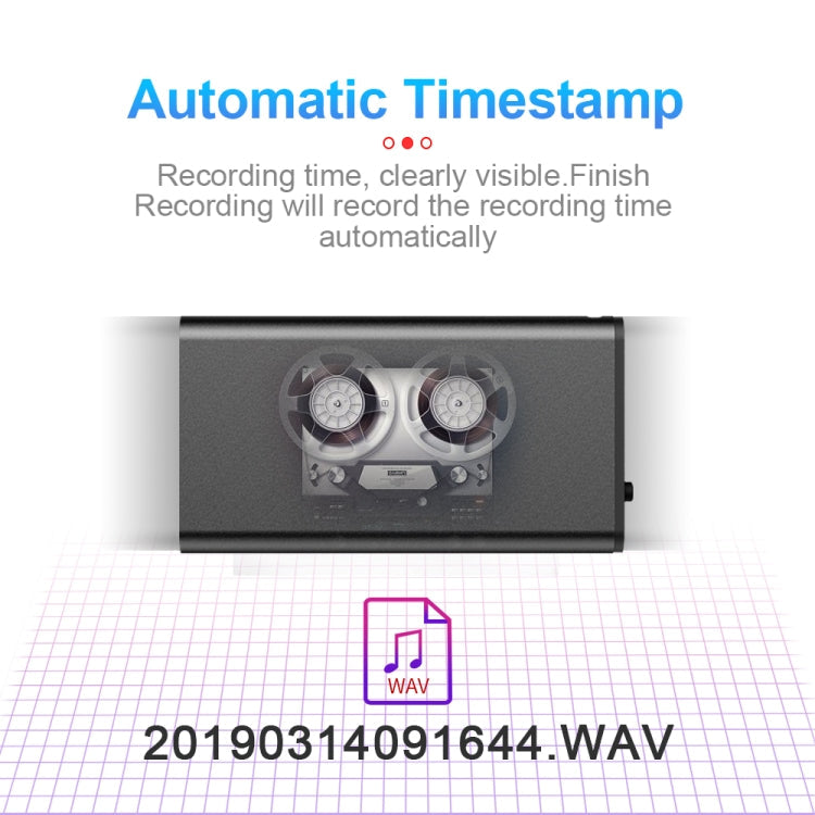 Q1 Intelligent HD Noise Reduction Voice Control Recorder, 8GB, 16GB, 32GB
