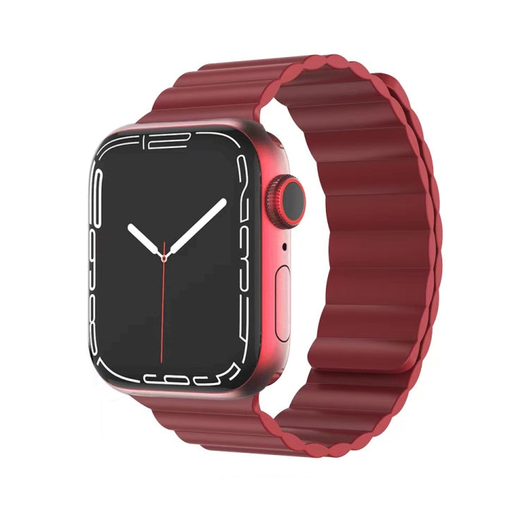 Watch Band – Silicone, Magnetic (41mm) 7 45mm 6&SE&5&4 44mm 3&2&1 42mm Red