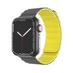 Watch Band – Silicone, Magnetic (41mm) #2 7 41mm 6&SE&5&4 40mm 3&2&1 38mm Grey + Yellow