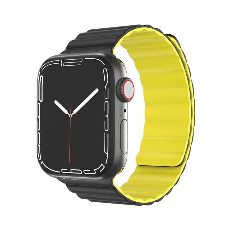 Watch Band – Silicone, Magnetic (41mm) #2 7 45mm 6&SE&5&4 44mm 3&2&1 42mm Black + Yellow