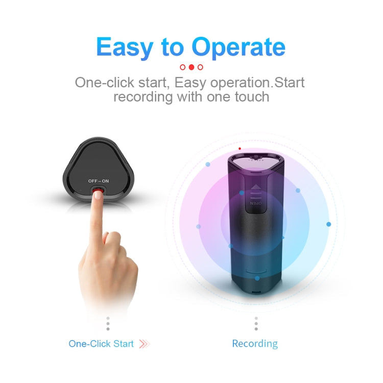 Q51 Intelligent HD Noise Reduction Remote Voice Control Recorder, 4GB, 8GB, 16GB
