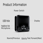 M9 AI Intelligent High-definition Noise Reduction Voice Control Recorder Ebook Bluetooth MP3 Player, 4GB, 8GB, 16GB, 32GB