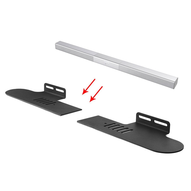 Split Sound Bar Wall-mount Bracket – Durable Build, Easy to Use, For Ohayo H6 / H8, For Amoi U2 / U5 / U6 / U7, For Garinemax Speaker, For Sansui 91W, For DENON DHT-S316, For BOSE TV Speaker, For Edifier B3 / B7 / B8 For Sansui 91W
