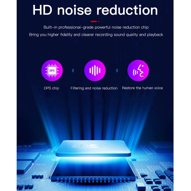 Q39 AI Intelligent High-definition Noise Reduction Voice Control Recorder, 4GB, 8GB, 16GB, 32GB – Aluminum Alloy