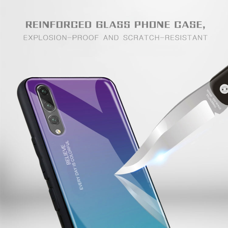 Gradient Color Glass Case – Durable Build, Easy to Use, For Huawei P20, For OPPO F11 Pro, For OPPO Find X