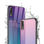 Gradient Color Glass Case – Durable Build, Easy to Use, For Huawei P20, For OPPO F11 Pro, For OPPO Find X