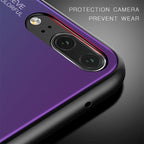 Gradient Color Glass Case – Durable Build, Easy to Use, For Huawei P20, For OPPO F11 Pro, For OPPO Find X