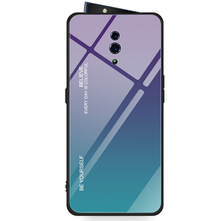 Gradient Color Glass Case – Durable Build, Easy to Use, For OPPO Reno, For Galaxy S8, For Vivo IQOO For OPPO Reno Purple