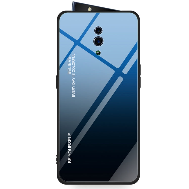 Gradient Color Glass Case – Durable Build, Easy to Use, For OPPO Reno, For Galaxy S8, For Vivo IQOO For OPPO Reno Blue