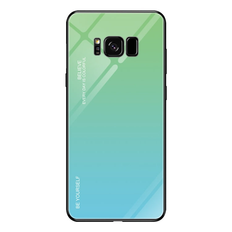 Gradient Color Glass Case – Durable Build, Easy to Use, For OPPO Reno, For Galaxy S8, For Vivo IQOO For Galaxy S8 Sky Blue