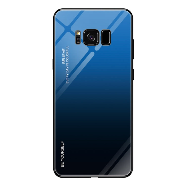 Gradient Color Glass Case – Durable Build, Easy to Use, For OPPO Reno, For Galaxy S8, For Vivo IQOO For Galaxy S8 Blue